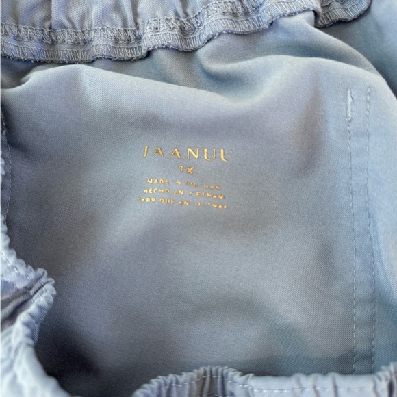 JAANUU WOMEN'S MESH-ENHANCED SCRUB JOGGER - CEIL BLUE Sz 1X - Picture 7 of 7